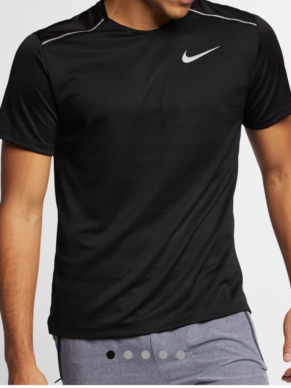 Nike Black Short-Sleeve Dri-FIT Training Tee